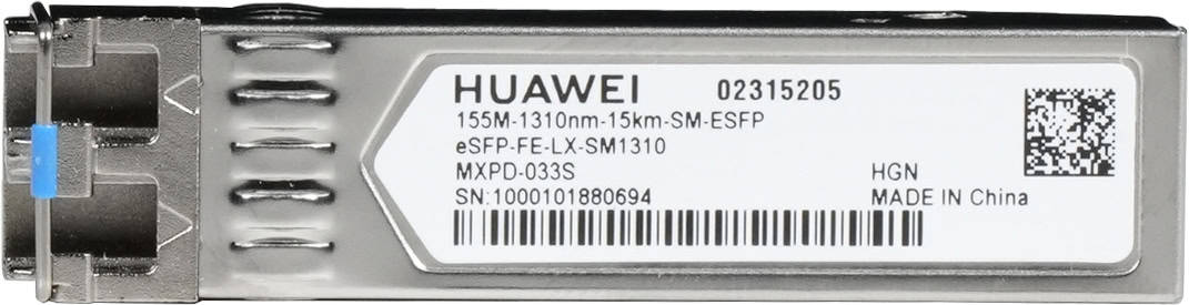 HUAWEI eKit eSFP-FE-LX-SM1310 netwerk transceiver module Vezel-optiek 100 Mbit/s 1310 nm (02315205) thumbnail