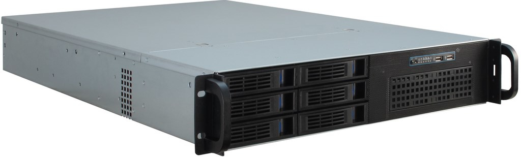 Inter-Tech IPC 2U-2406 Rack Zwart, Zilver (88887196) thumbnail