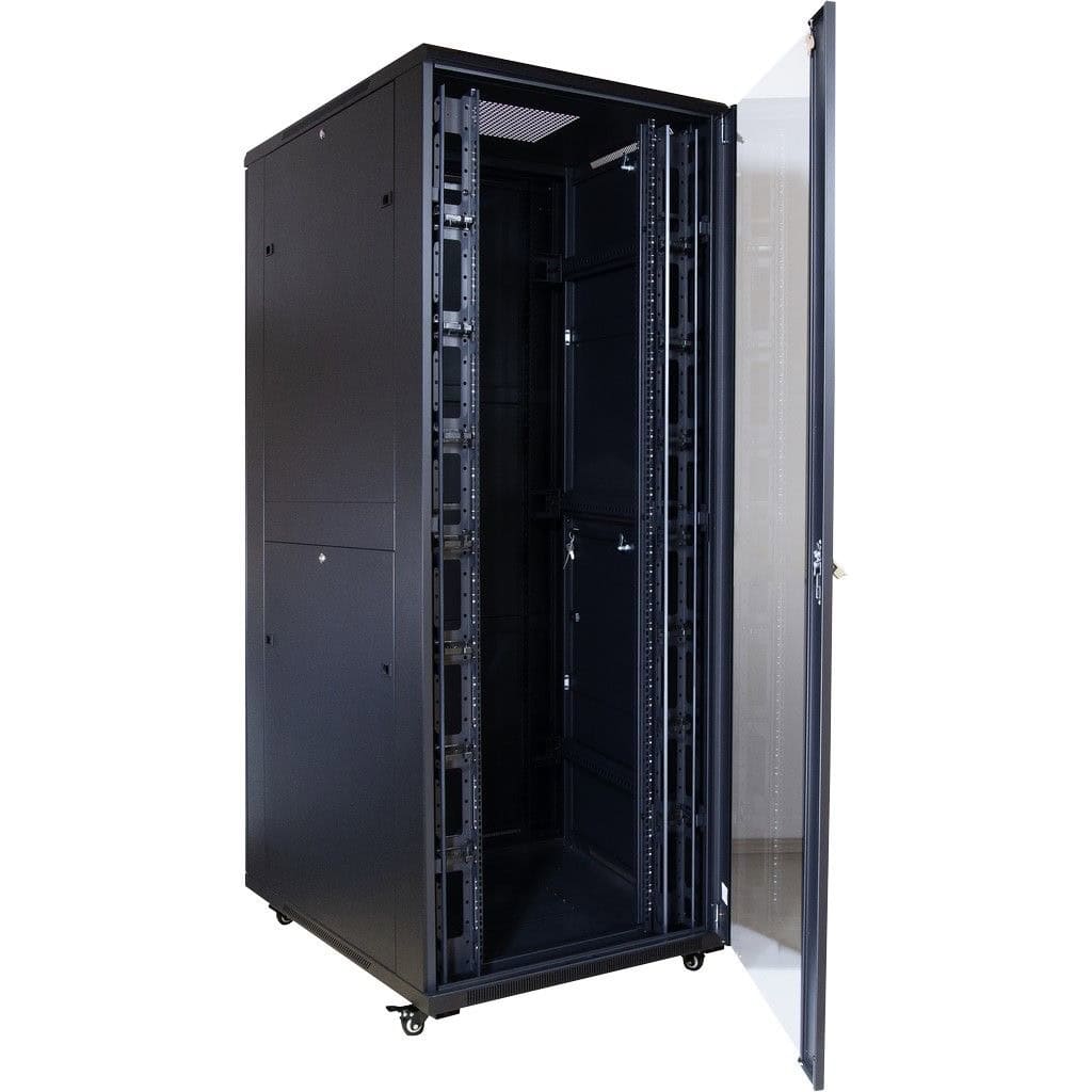Inter-Tech 88887256 rack 42U Vrijstaande rek Zwart (88887256) thumbnail