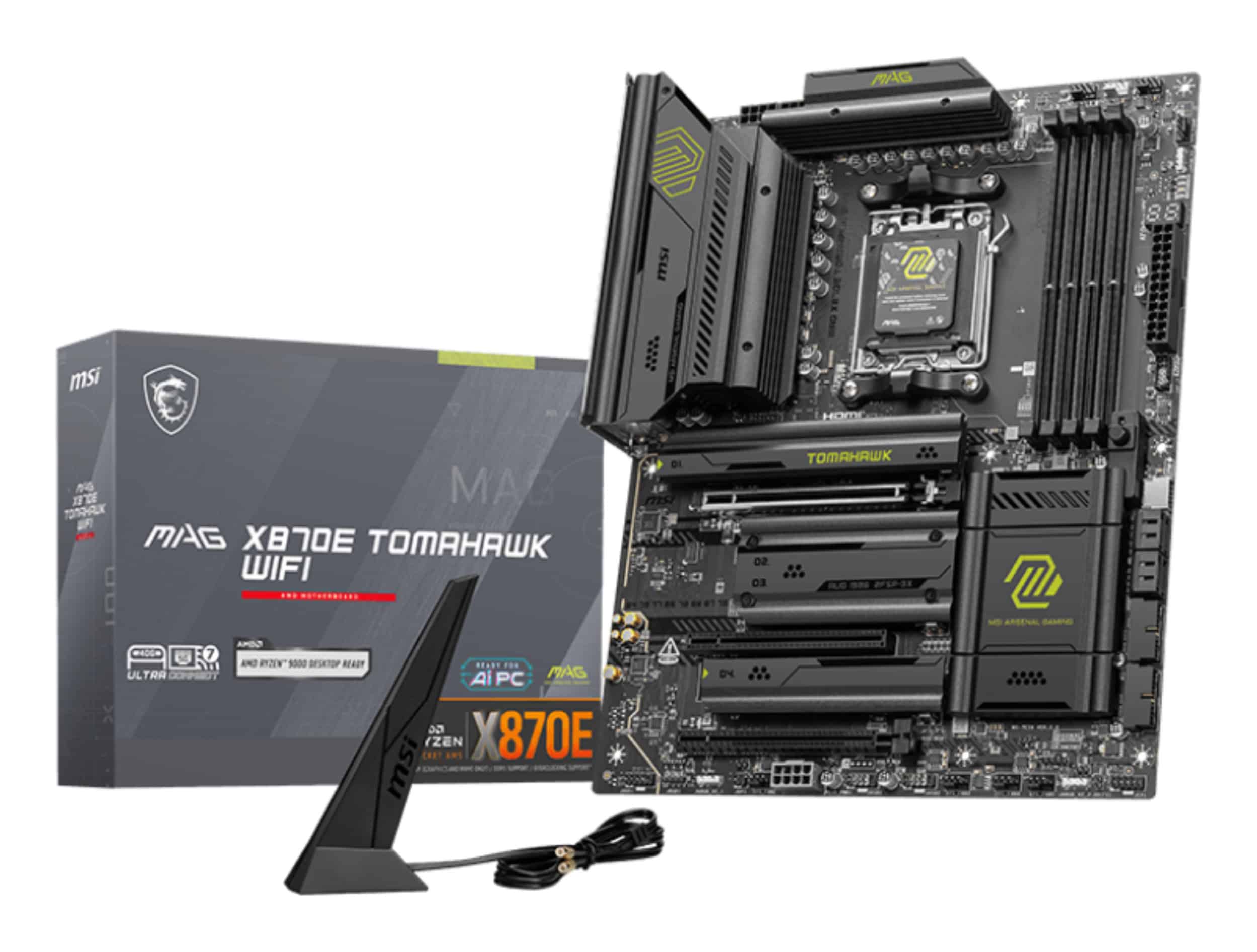 MSI MAG X870E TOMAHAWK WIFI moederbord AMD X870E Socket AM5 ATX (7E59-004R) thumbnail