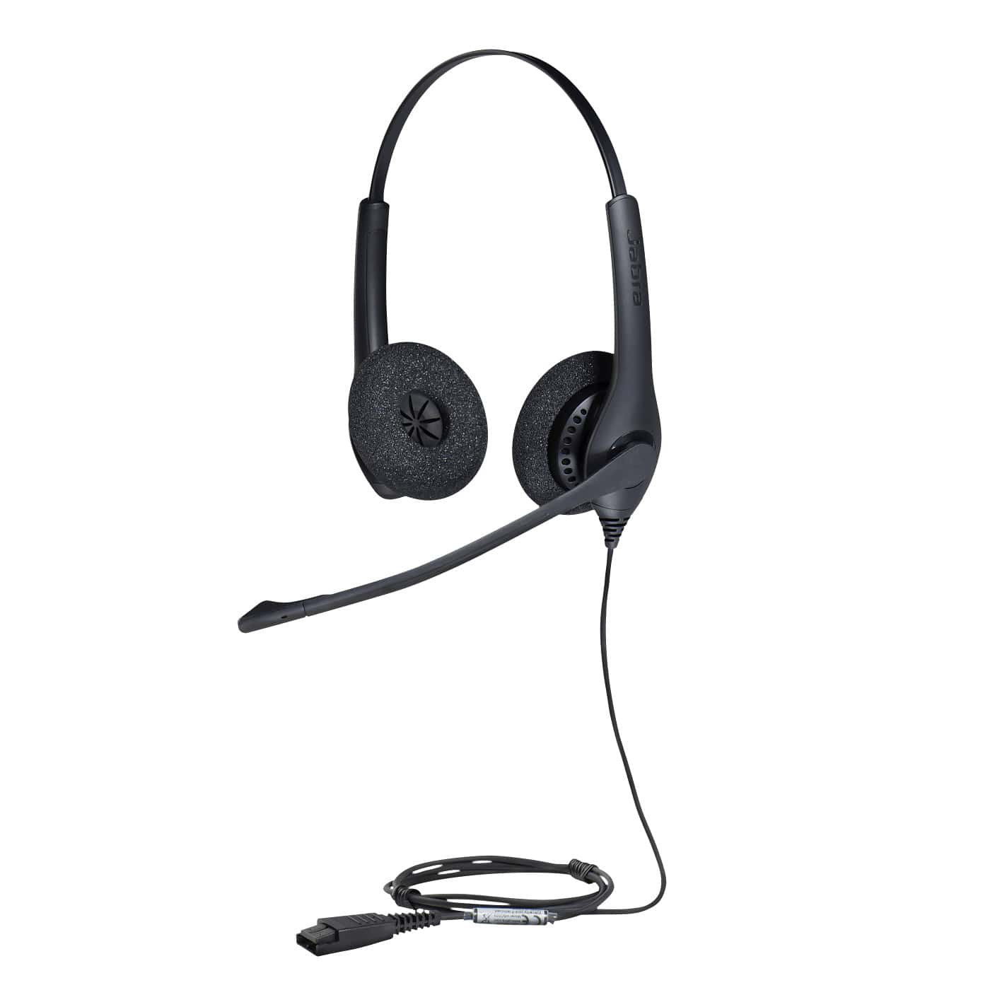 Jabra Biz 1500 Duo QD Headset Bedraad Hoofdband Kantoor/callcenter Bluetooth Zwart (1519-0154) thumbnail