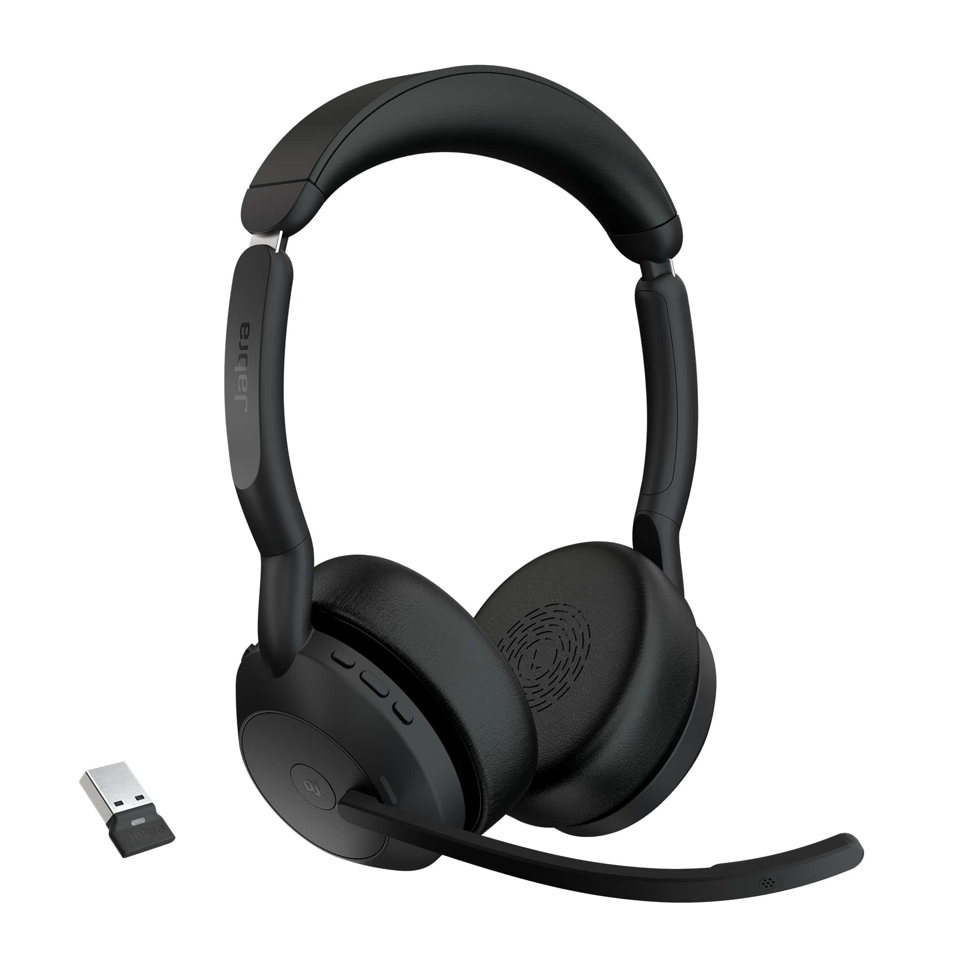 Jabra Evolve2 55 Headset Draadloos Hoofdband Kantoor/callcenter Bluetooth Oplaadhouder Zwart (25599-999-999) thumbnail