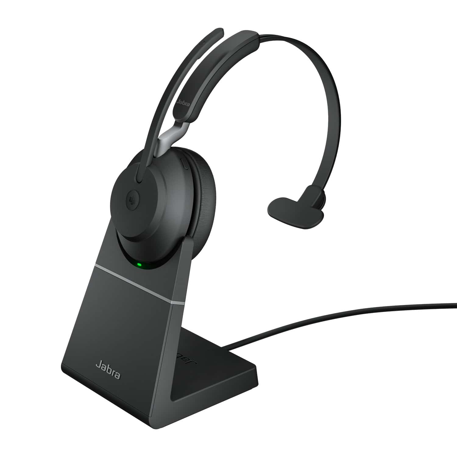 Jabra Evolve2 65, MS Mono Headset Draadloos Hoofdband Kantoor/callcenter USB Type-A Bluetooth Zwart (26599-899-989) thumbnail