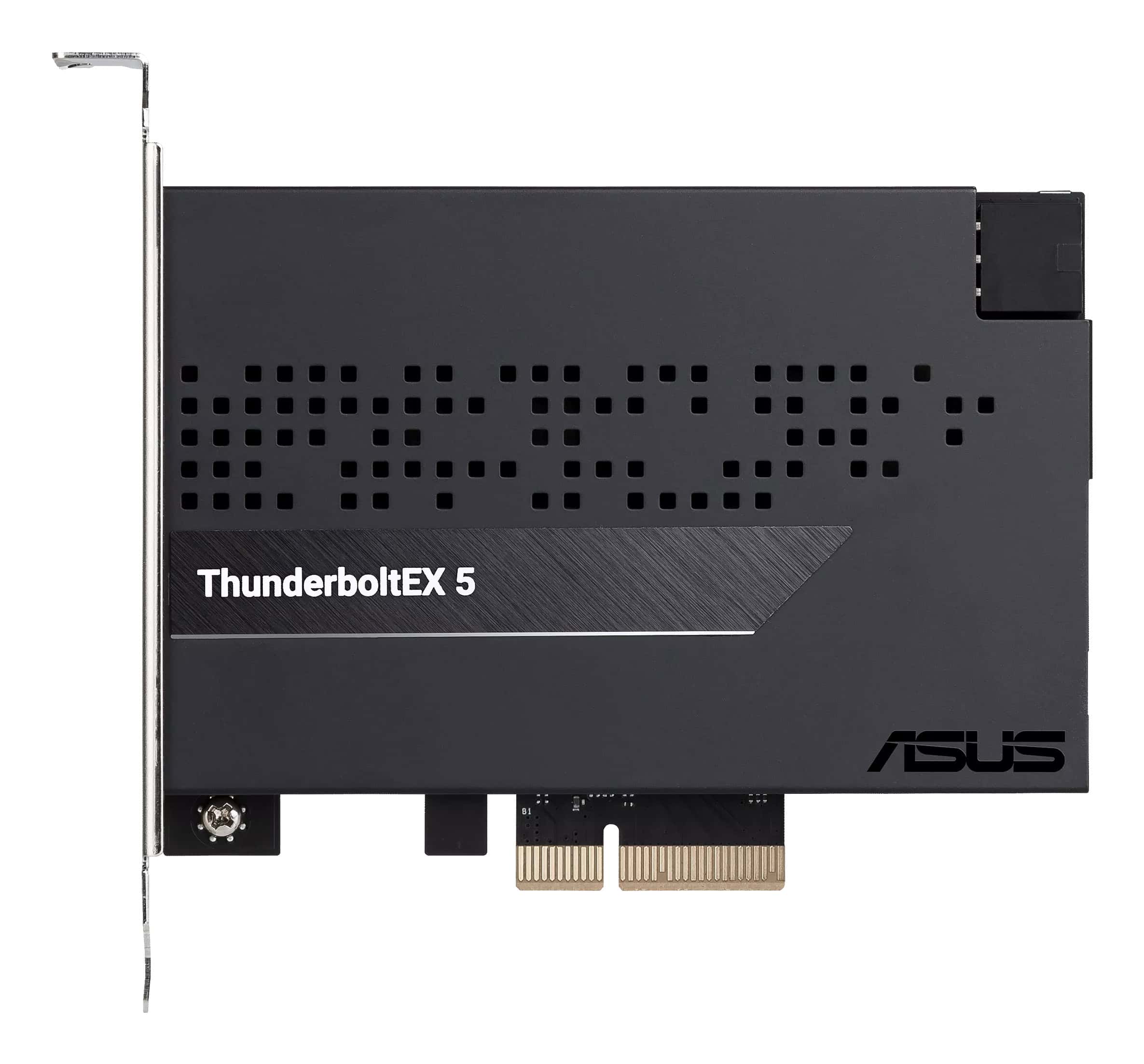 ASUS ThunderboltEX 5 interfacekaart/-adapter Intern Mini DisplayPort, PCIe, USB 2.0 (90MC0E50-M0EAY0) thumbnail