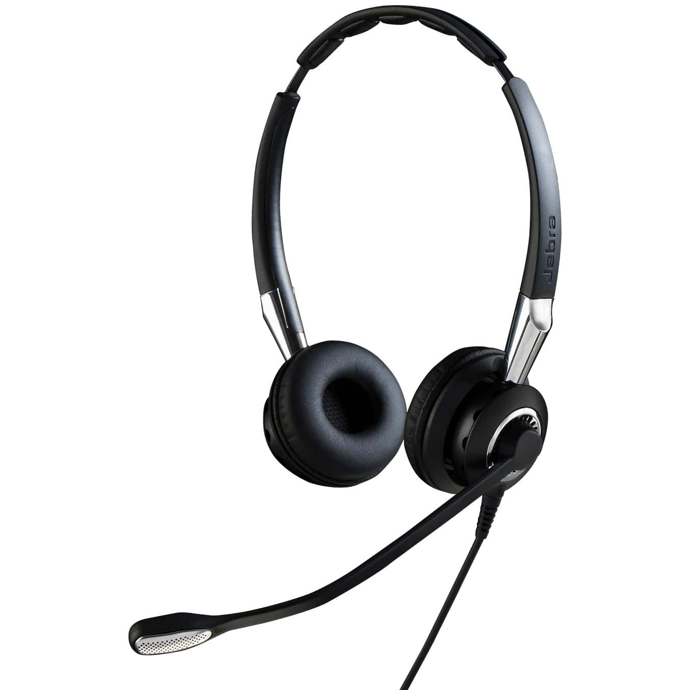 Jabra Biz 2400 II QD Duo NC Headset Bedraad Hoofdband Kantoor/callcenter Zwart, Zilver (GN2409-820-204) thumbnail