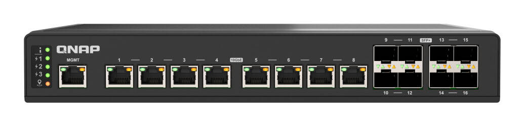 QNAP QSW-IM3216-8S8T netwerk-switch Managed L2 10G Ethernet (100/1000/10000) Zwart (QSW-IM3216-8S8T) thumbnail