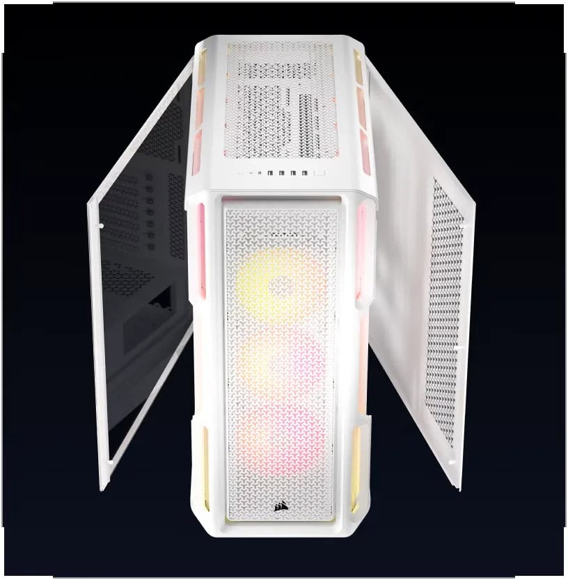 CORSAIR Midi 5000T LX RGB (Tempered Glass) White (CC-9011299-WW) thumbnail
