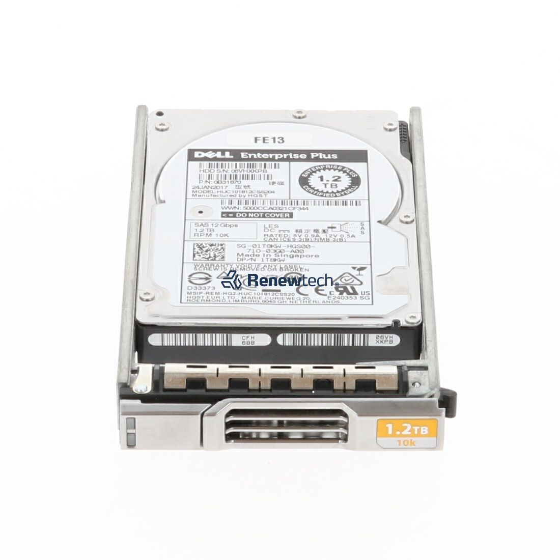 Dell 1.2TB 10K 2.5 SAS 12G (0B33078-RFB) thumbnail