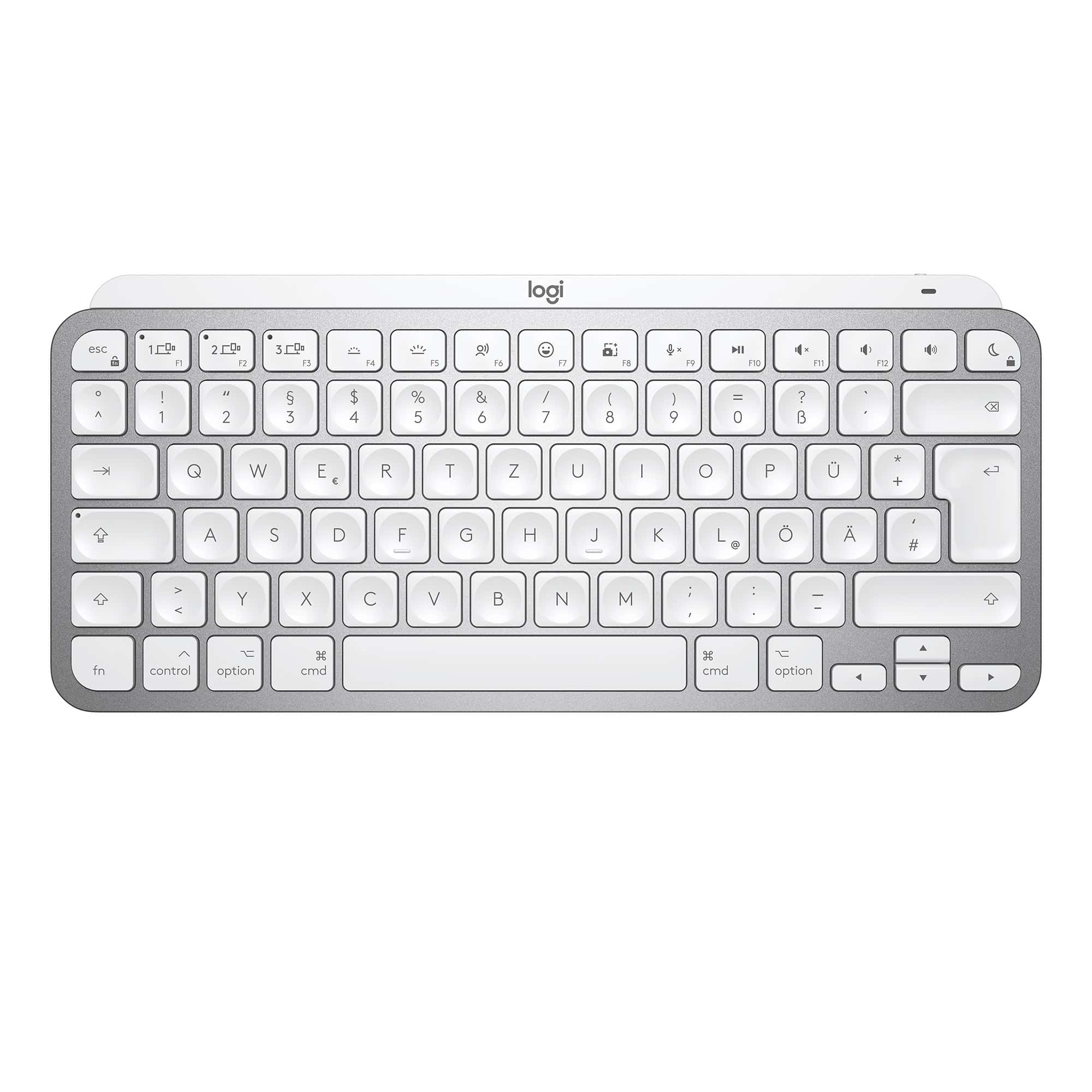 Logitech MX Keys Mini For Mac Minimalist Wireless Illuminated Keyboard toetsenbord Kantoor Bluetooth QWERTY Engels Wit (920-010526) thumbnail