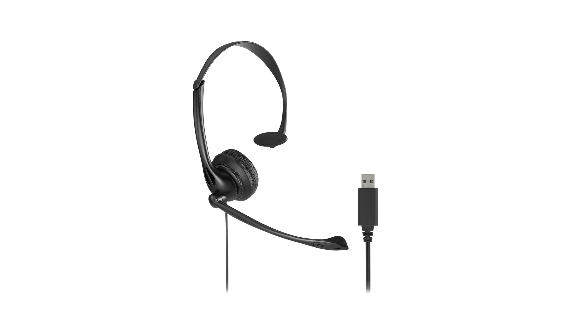 Kensington USB Mono Headset met Mic en Volume Control (K80100WW) thumbnail