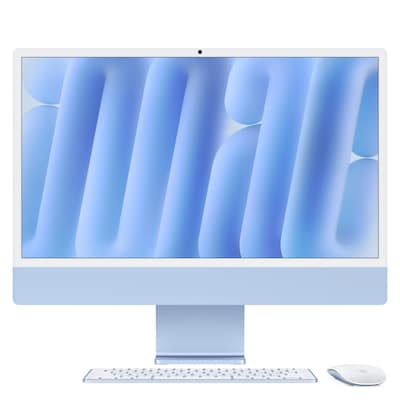 Apple iMac Blau CZ1E5-0111000 - 61cm(24‘‘) M4 8?Core CPU, 8?Core GPU, 24GB RAM, 512GB SSD, Standardglas, Magic Keyboard, (CZ1E5-0111000) thumbnail
