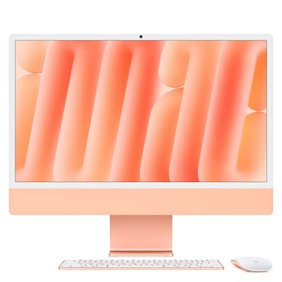 Apple iMac Orange CZ1E8-0021010 - 61cm(24‘‘) M4 8?Core CPU, 8?Core GPU, 16GB RAM, 1TB SSD, Standardglas, Magic Keyboard Touch-ID (CZ1E8-0021010) thumbnail