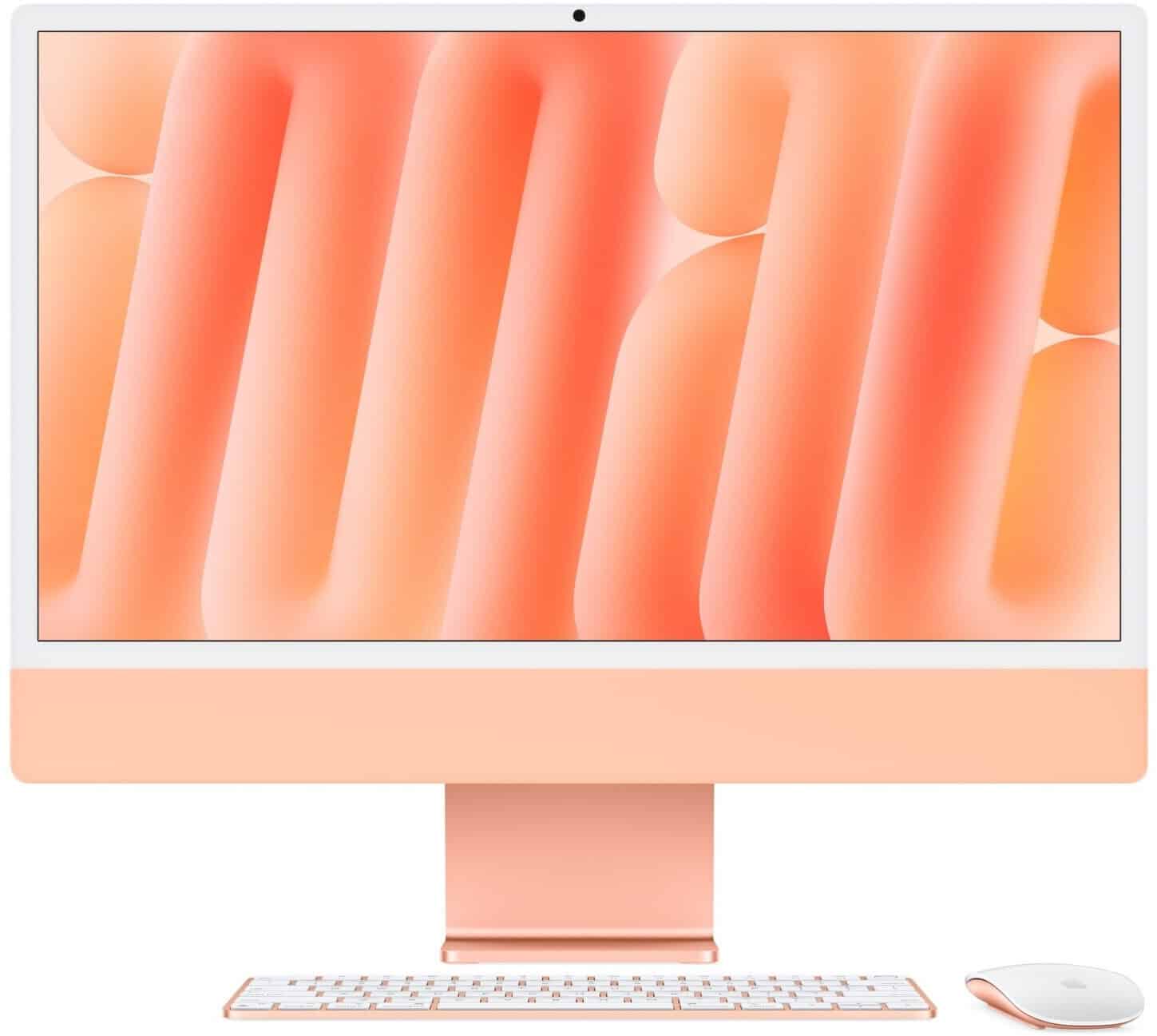Apple iMac Orange CZ1EV-01000100 - 61cm(24‘‘) M4 10-Core CPU, 10-Core GPU, 24GB RAM, 256GB SSD, Nanotexturglas, Magic Keyboard T (CZ1EV-01000100) thumbnail