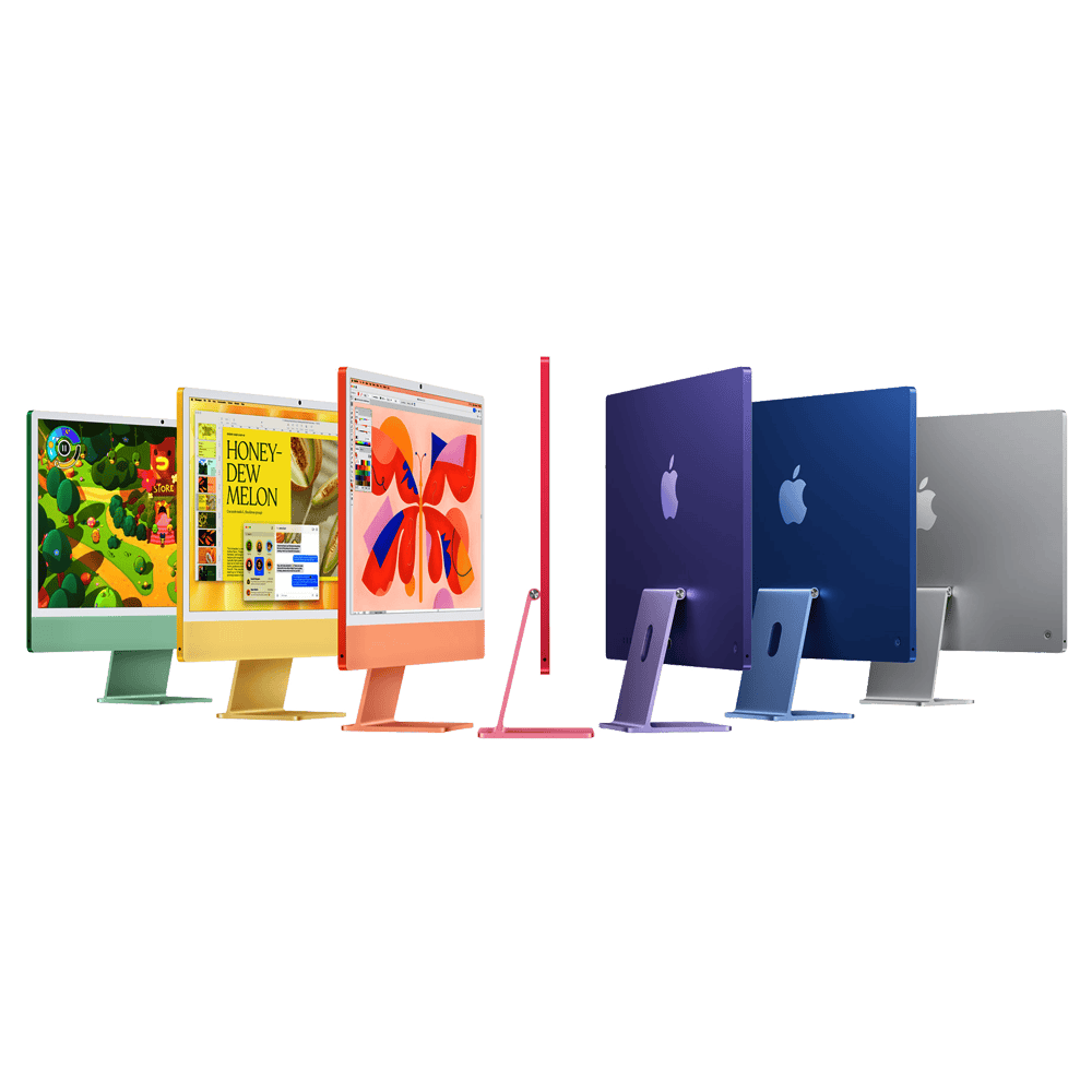 Apple iMac Orange CZ1EV-01200110 - 61cm(24‘‘) M4 10-Core CPU, 10-Core GPU, 24GB RAM, 1TB SSD, Nanotexturglas, Magic Keyboard TID (CZ1EV-01200110) thumbnail