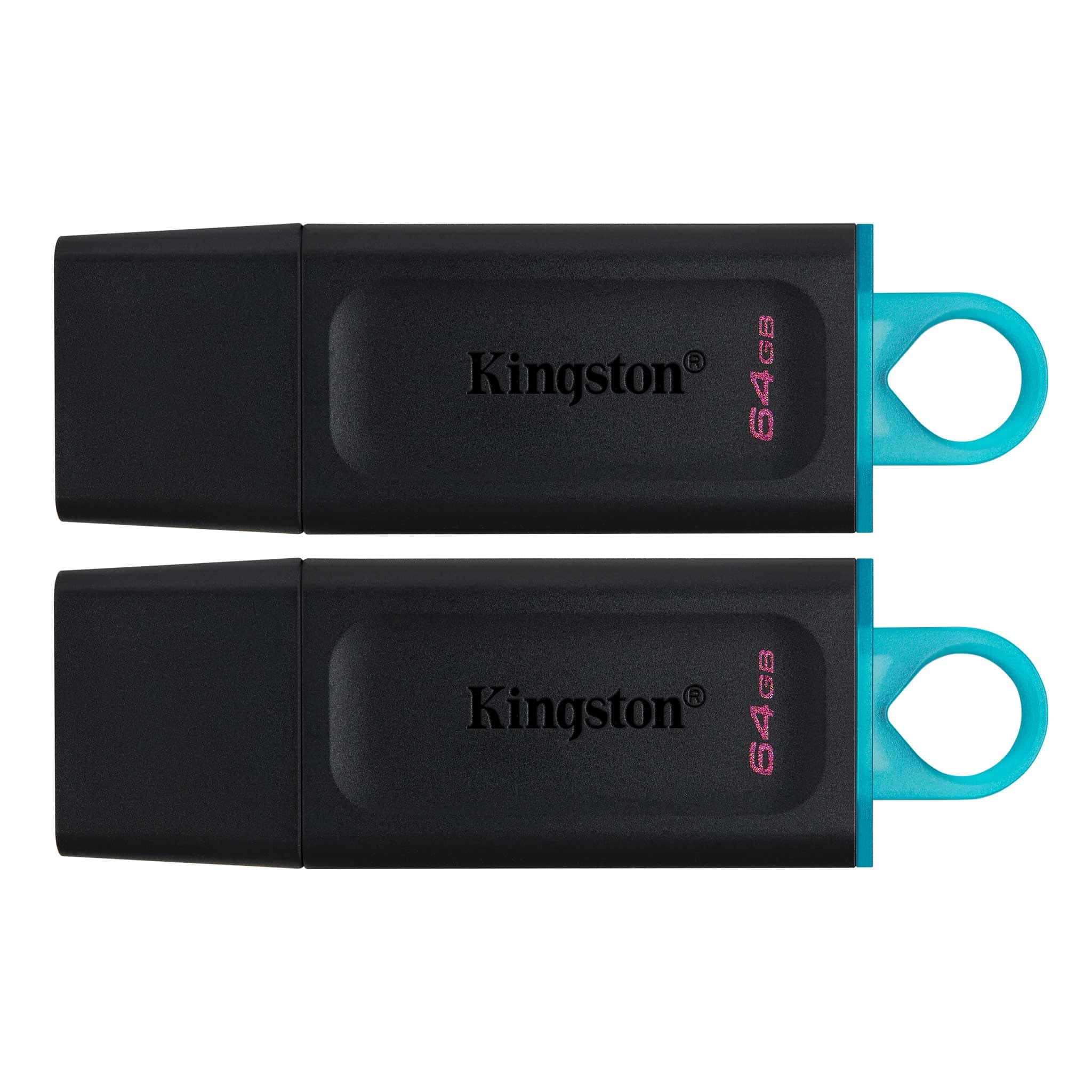 Kingston Technology DataTraveler Exodia USB flash drive 64 GB USB Type-A 3.2 Gen 1 (3.1 Gen 1) Zwart (DTX/64GB-2P) thumbnail