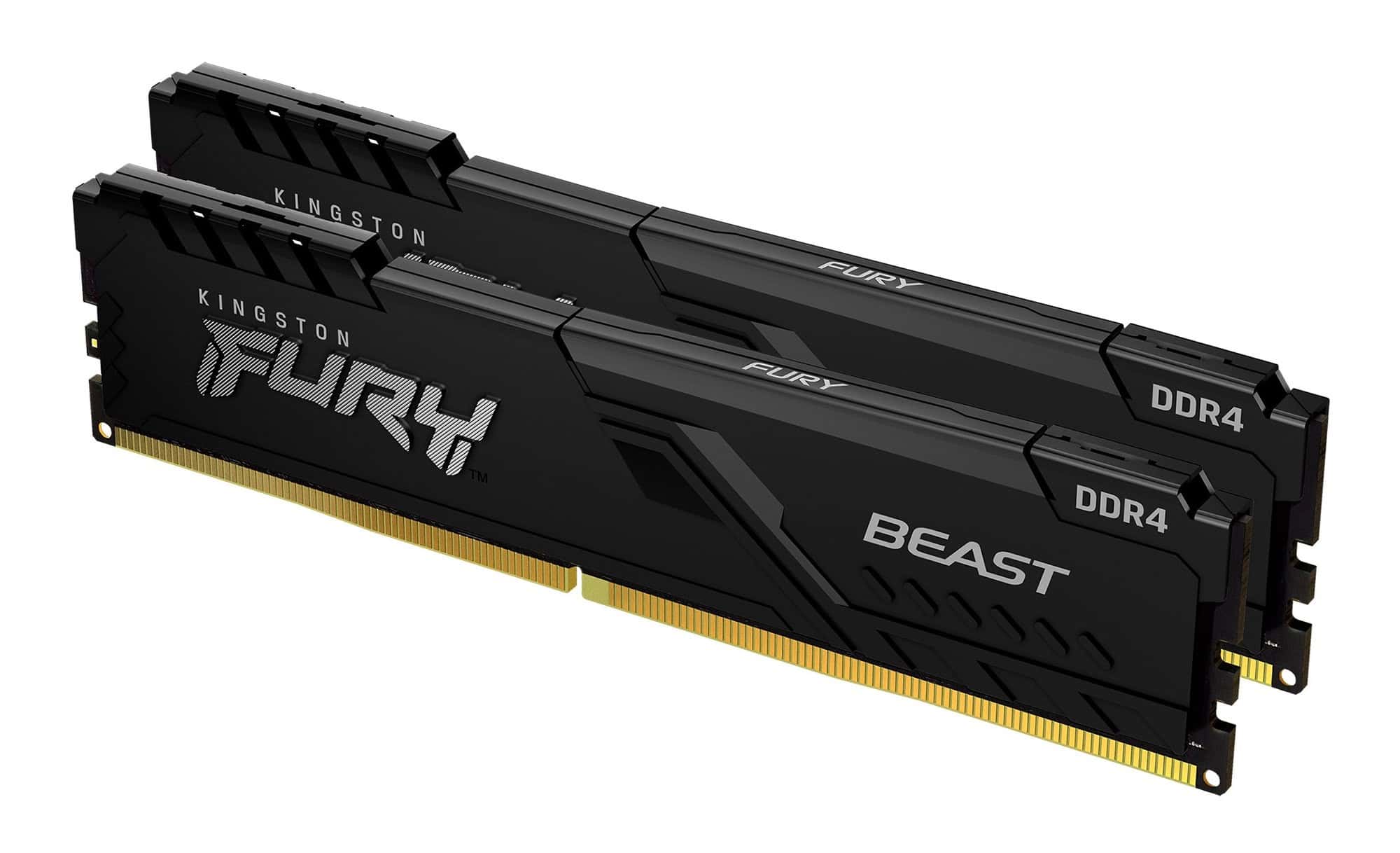Kingston Technology FURY Beast 32GB 3200MT/s DDR4 CL16 DIMM (Kit van 2) Black (KF432C16BBK2/32) thumbnail