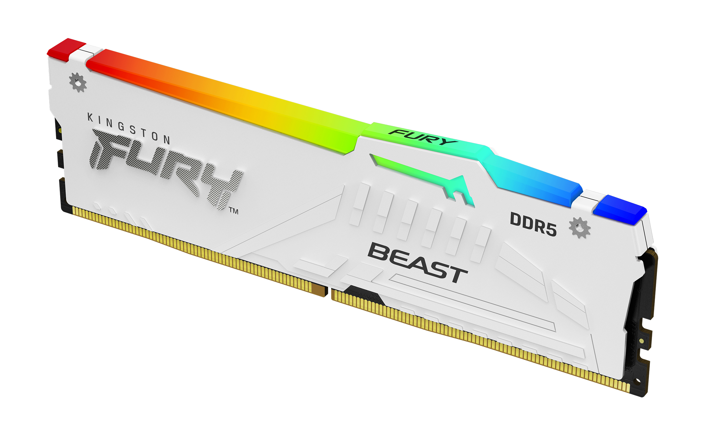 Kingston Technology FURY Beast 32GB 5200MT/s DDR5 CL40 DIMM White RGB XMP (KF552C40BWA-32) thumbnail