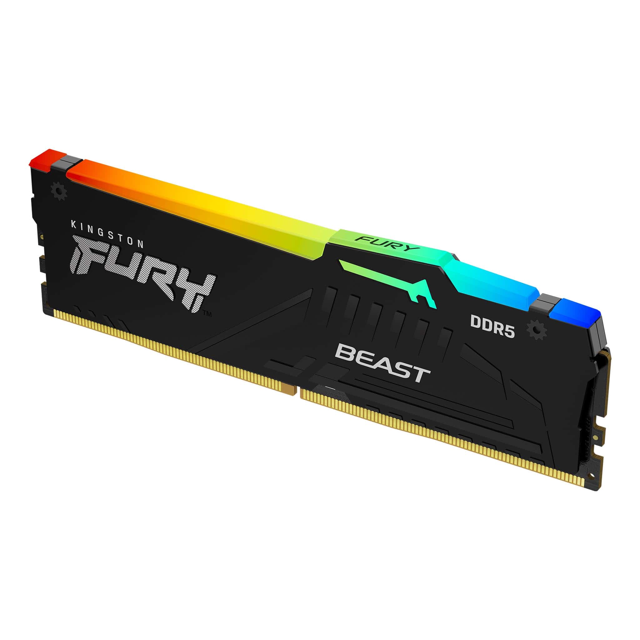 Kingston Technology FURY Beast RGB geheugenmodule 16 GB 1 x 16 GB DDR5 5600 MHz (KF556C36BBEA-16) thumbnail