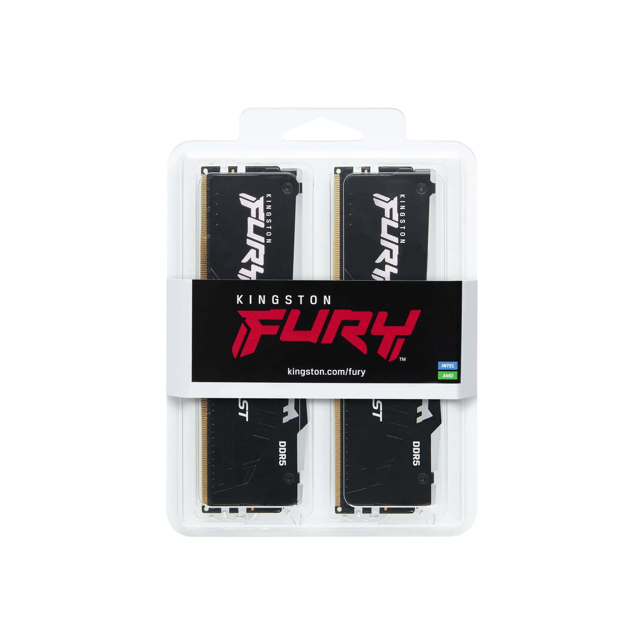 Kingston Technology FURY Beast RGB geheugenmodule 32 GB 2 x 16 GB DDR5 5600 MHz (KF556C40BBAK2-32) thumbnail