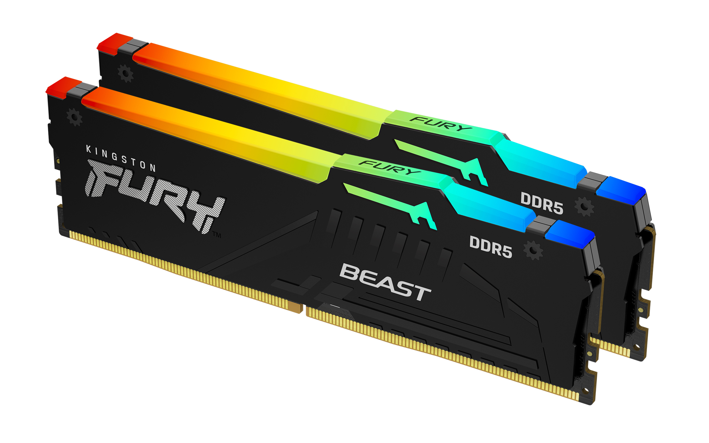 Kingston Technology FURY Beast 64GB 6000MT/s DDR5 CL40 DIMM (Kit van 2) RGB XMP (KF560C40BBAK2-64) thumbnail
