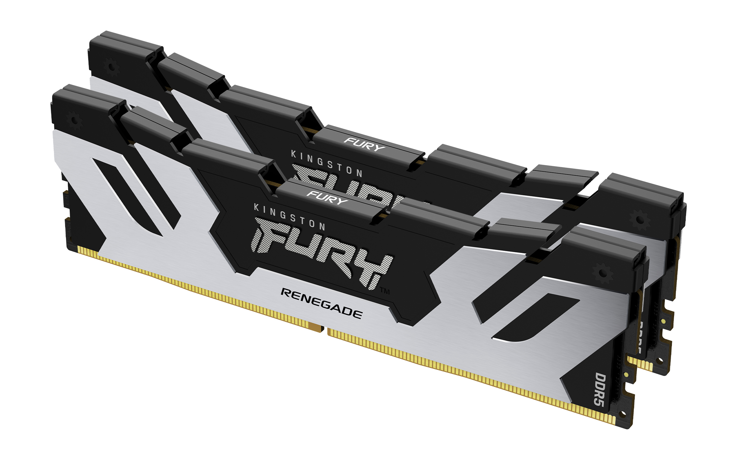 Kingston Technology FURY 32GB 6400MT/s DDR5 CL32 DIMM (set van 2) Renegade Zilver (KF564C32RSK2-32) thumbnail