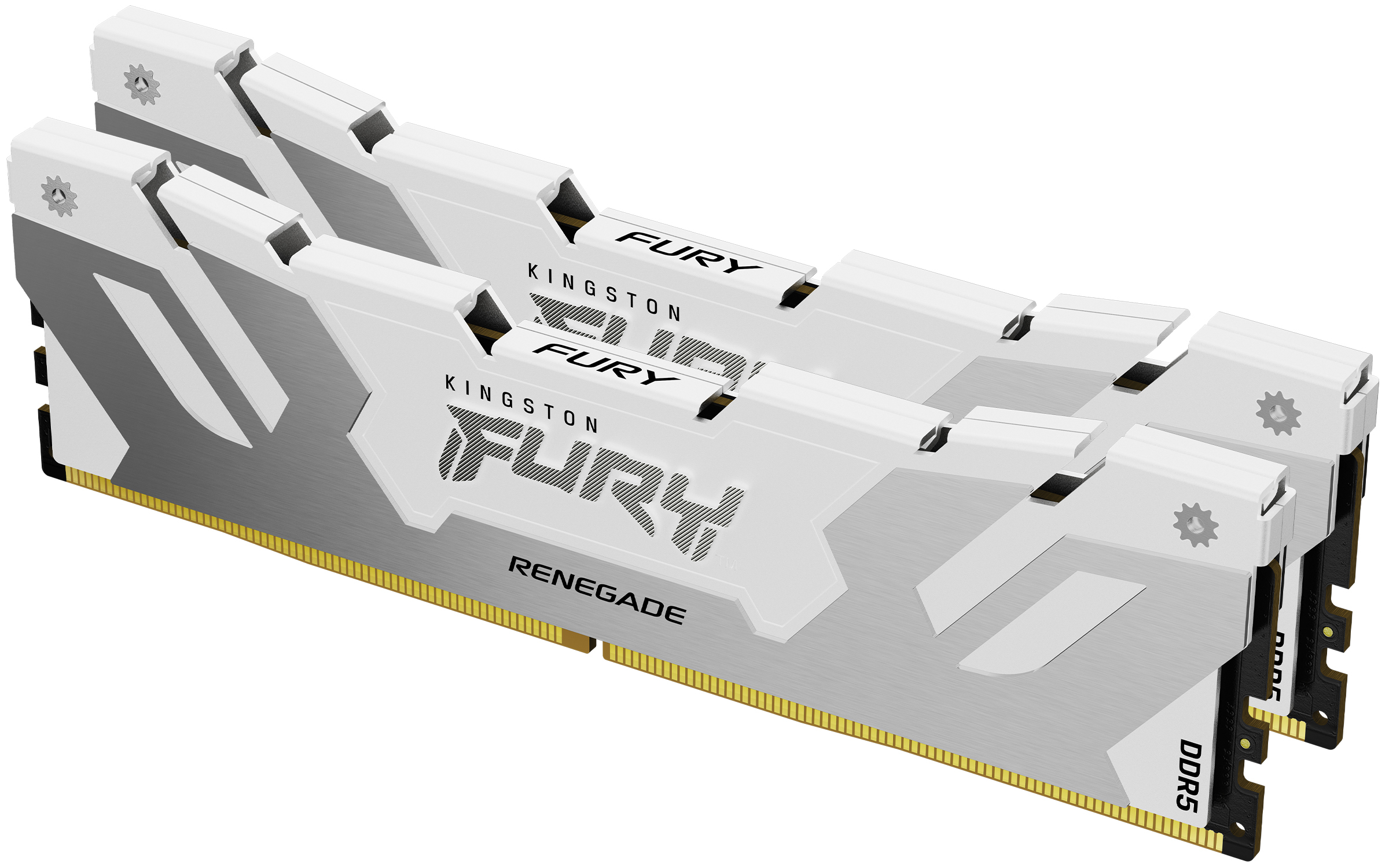 Kingston Technology FURY 32GB 6400MT/s DDR5 CL32 DIMM (set van 2) Renegade White XMP (KF564C32RWK2-32) thumbnail