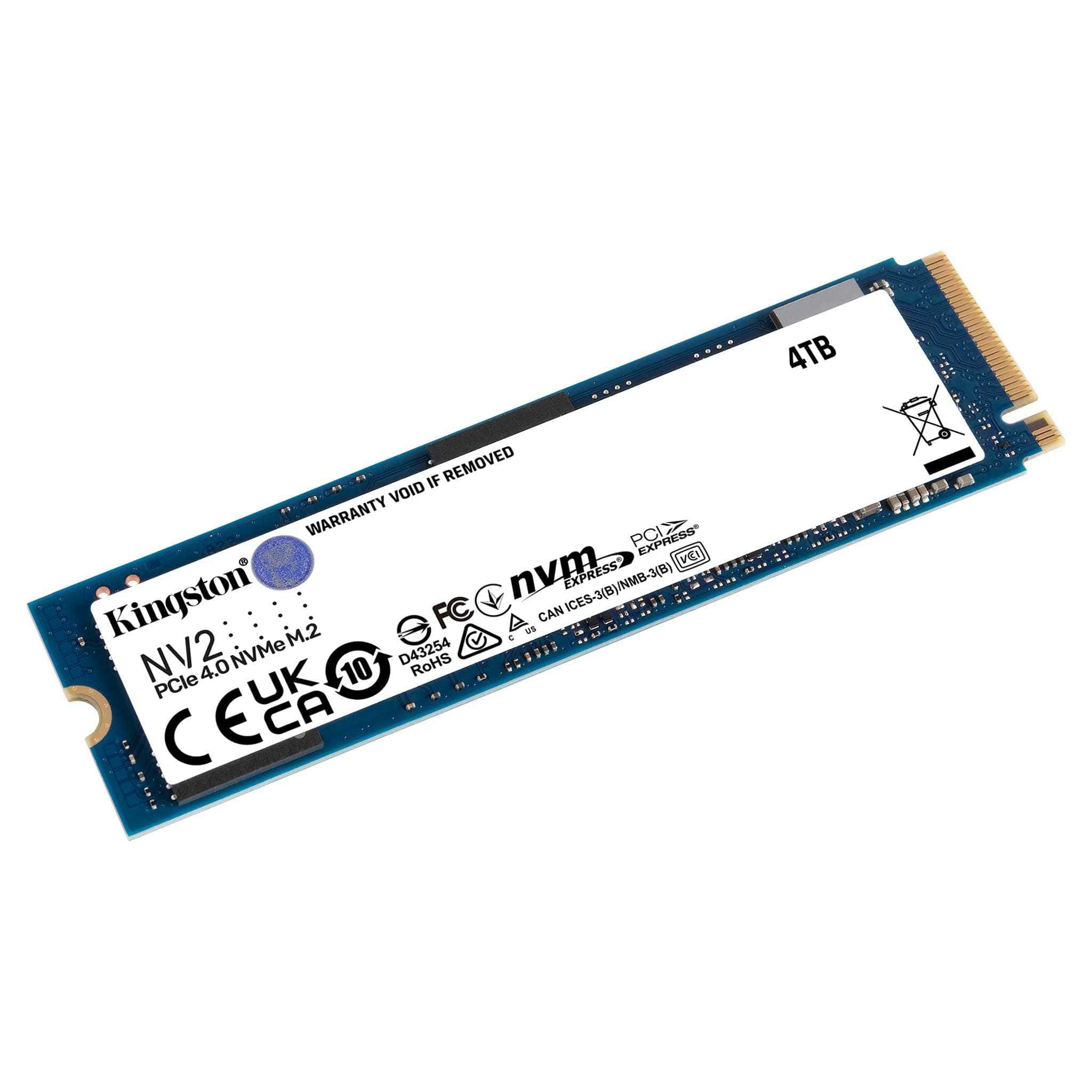 Kingston Technology NV2 M.2 4000 GB PCI Express 4.0 NVMe (SNV2S/4000G) thumbnail