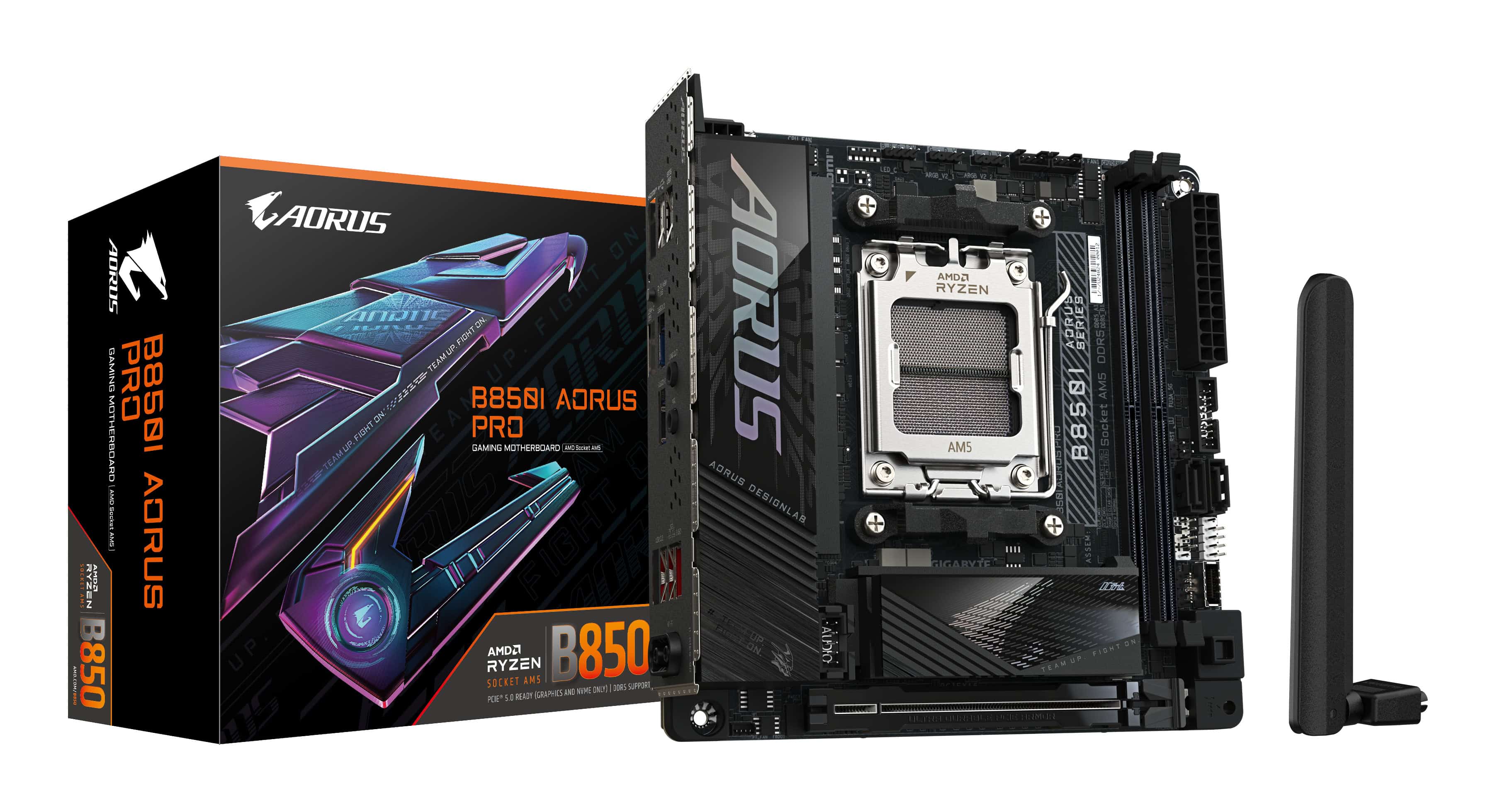 GIGABYTE B850I AORUS PRO moederbord AMD B850 Socket AM5 mini ITX (B850I AORUS PRO) thumbnail
