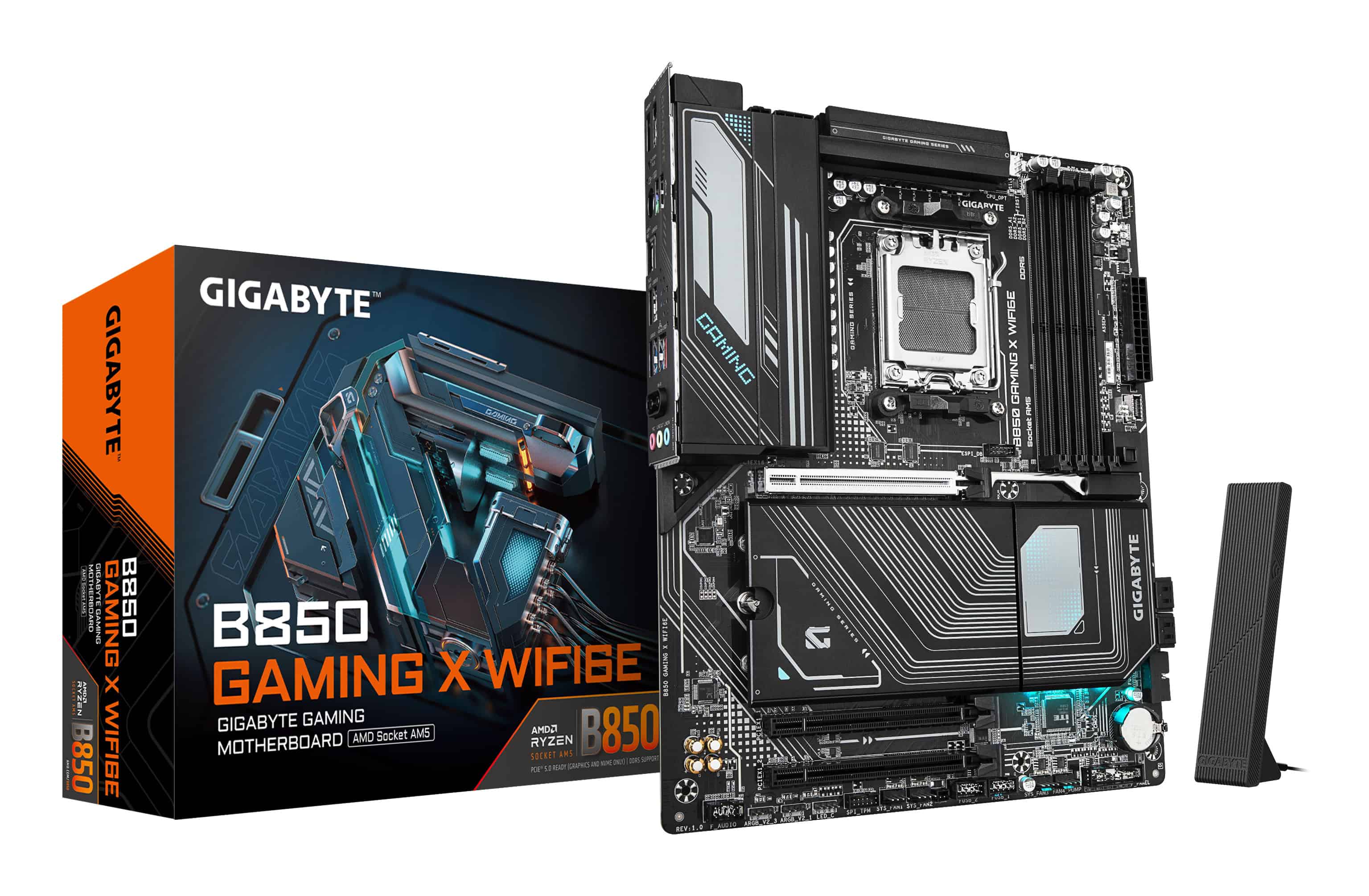GIGABYTE B850 GAMING X WIFI6E moederbord AMD B850 Socket AM5 ATX (B850 GAMING X WIFI6E) thumbnail