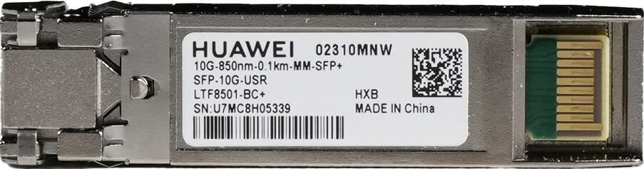 HUAWEI eKit SFP-10G-USR netwerk transceiver module Vezel-optiek 10000 Mbit/s SFP+ 850 nm (SFP-10G-USR) thumbnail