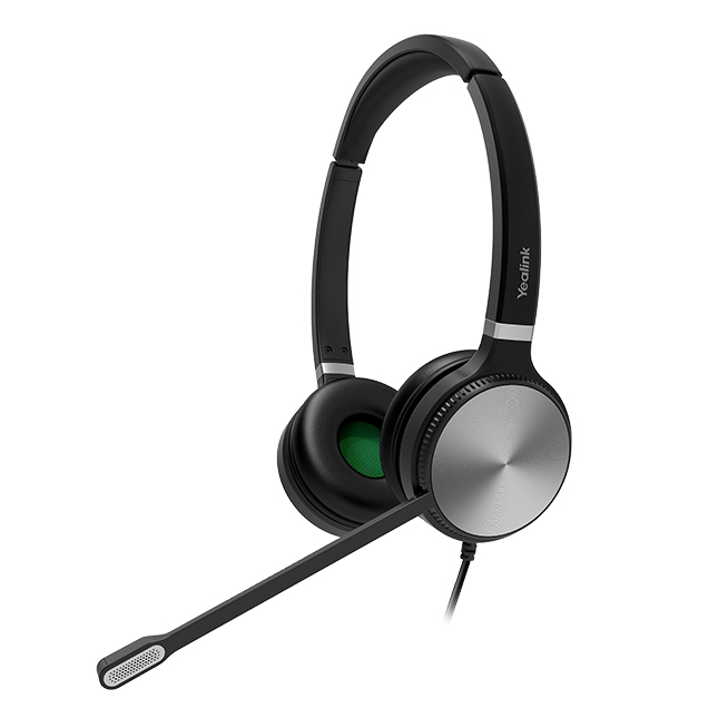 Yealink YHS36 Headset Bedraad Hoofdband Kantoor/callcenter Zwart, Zilver (1308021) thumbnail