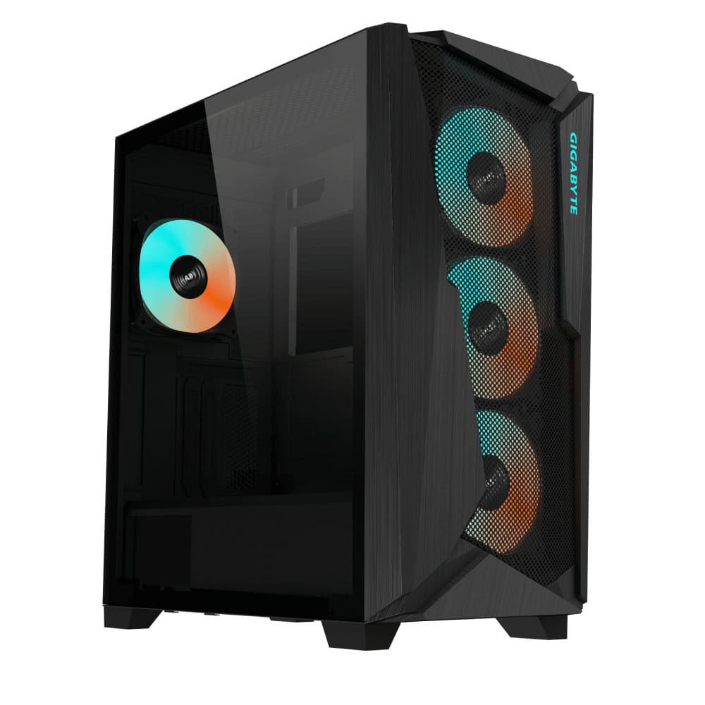 GIGABYTE C301 GLASS Midi Tower Zwart (GB-C301G) thumbnail