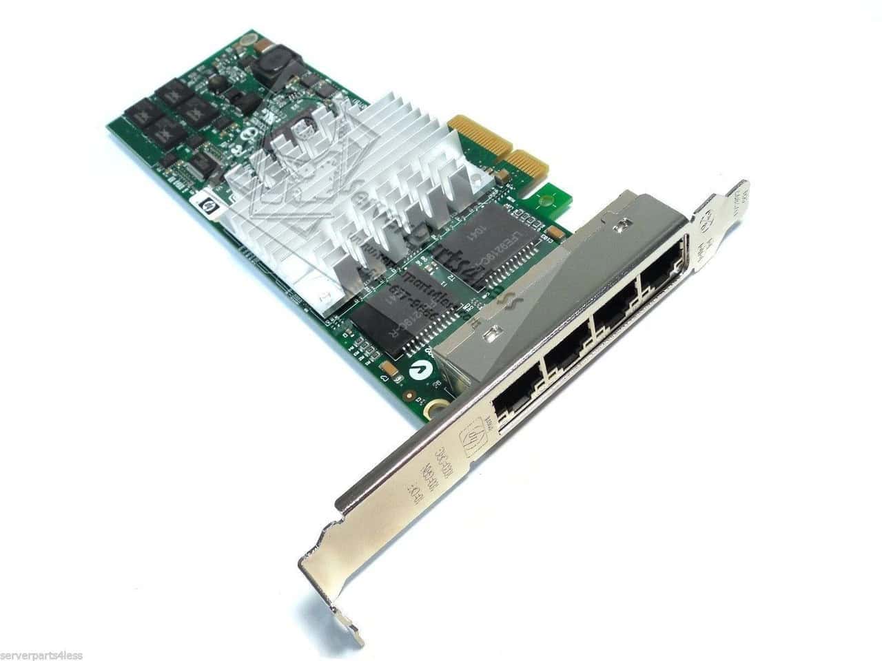 HP PCI-X Mezzine NIC card - 4 port, 1000 base-T, fiber conector (436431-001) thumbnail