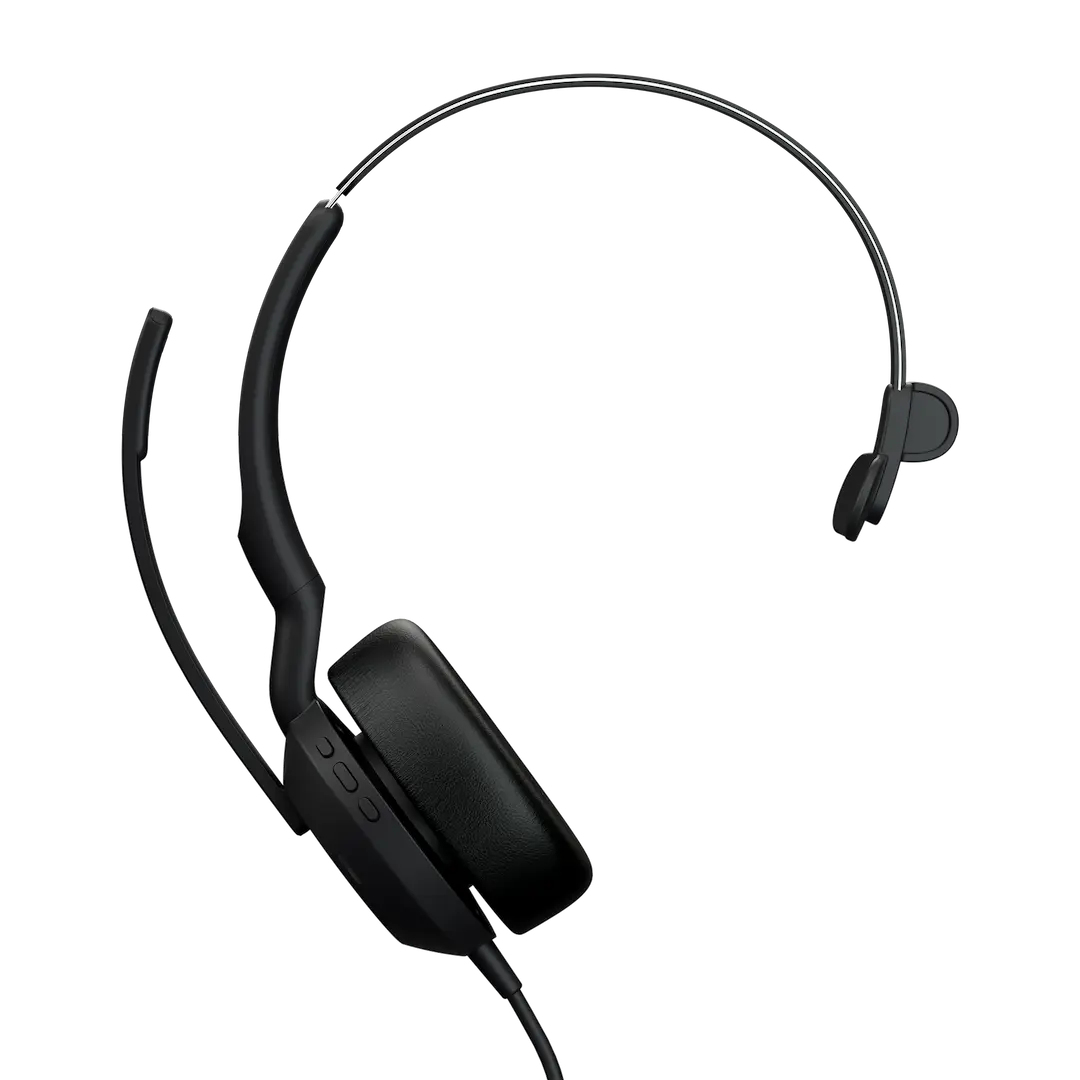 Jabra Evolve2 50 Headset Bedraad Hoofdband Kantoor/callcenter USB Type-C / USB Type-A Zwart (25069-889-899) thumbnail