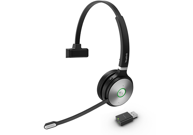 Yealink WH62 Portable Headset Draadloos Hoofdband Oproepen/muziek Zwart, Grijs (1208641) thumbnail