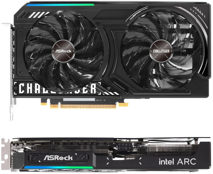 ASRock Arc B570 Challenger 10GB OC Grafikkarte - 10GB GDDR6, HDMI, DP, 2x DP (90-GA5KZZ-00UANF) thumbnail