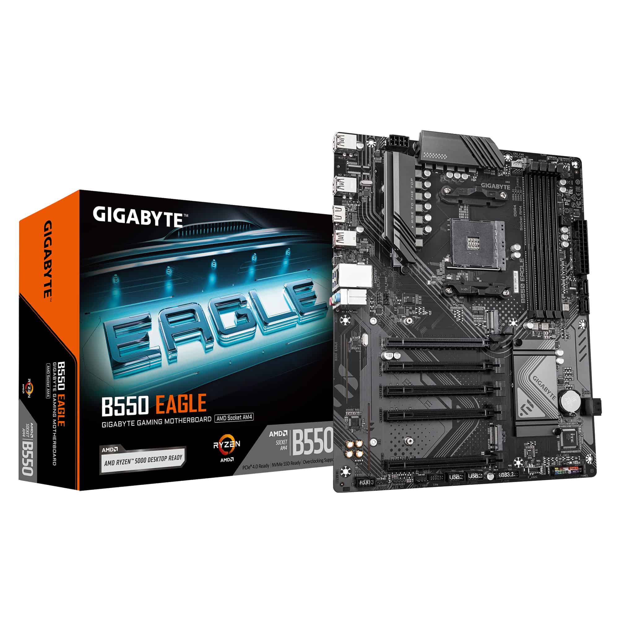 GIGABYTE B550 EAGLE moederbord AMD B550 Socket AM4 ATX (B550 EAGLE) thumbnail