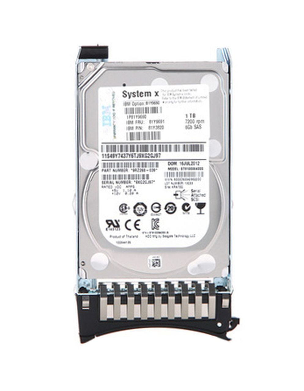 Lenovo 500GB 7.2K 6Gbps NL SATA 2.5in G3HS HDD (00AJ136) thumbnail
