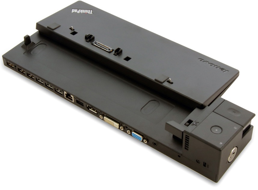 Lenovo Docking Station Pro w/ 65W Adapter includes power cable. For UK,EU,US. (40A10065XX) thumbnail