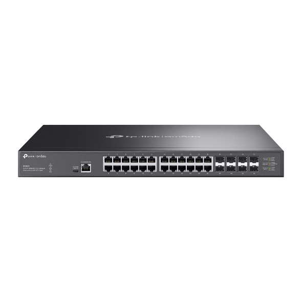 TP-Link Omada SX3832 netwerk-switch Managed L2/L2+ 10G Ethernet (100/1000/10000) 1U Zwart (SX3832) thumbnail