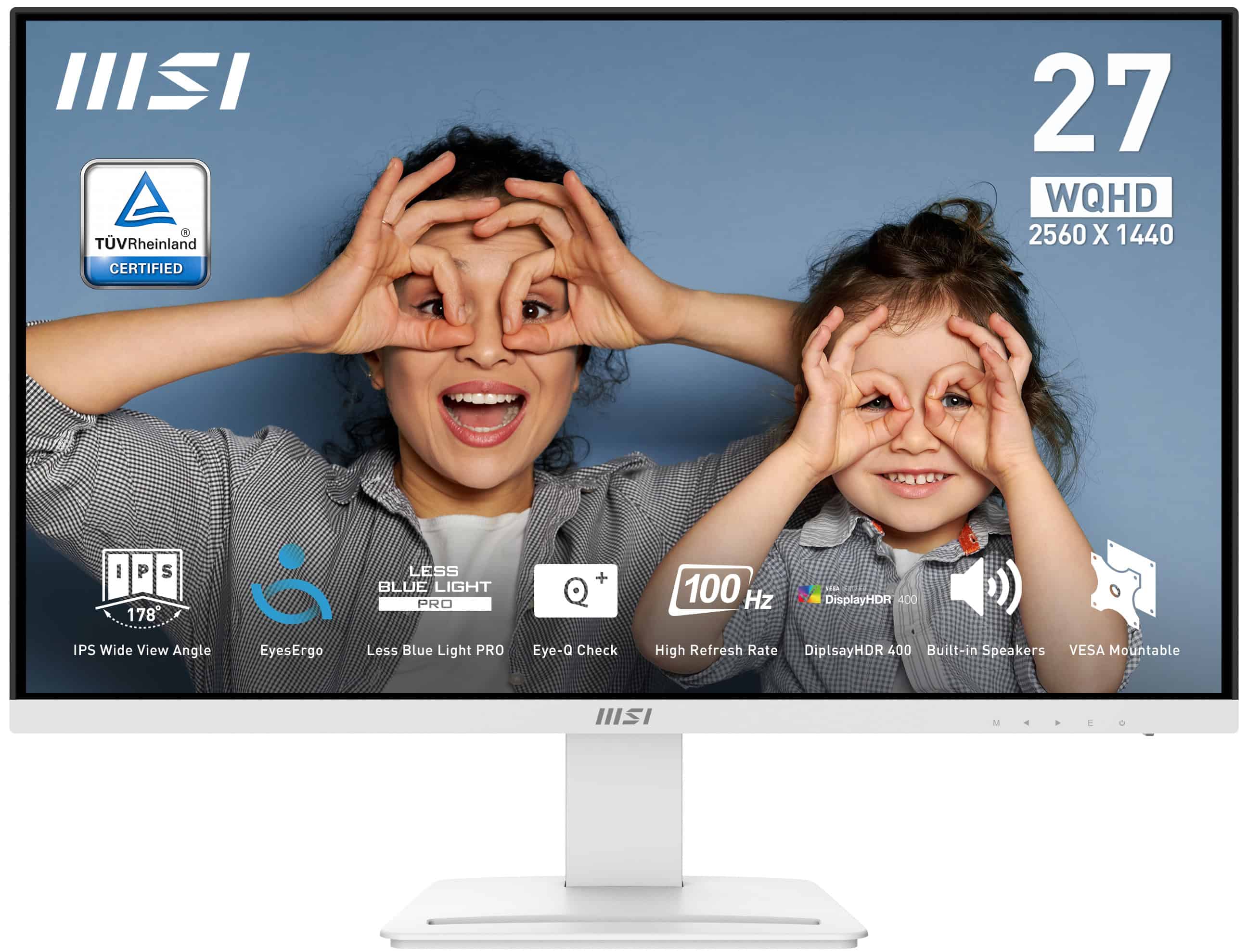 MSI Pro MP273QW E2 computer monitor 68,6 cm (27) 2560 x 1440 Pixels Wide Quad HD Wit (PRO MP273QW E2) thumbnail