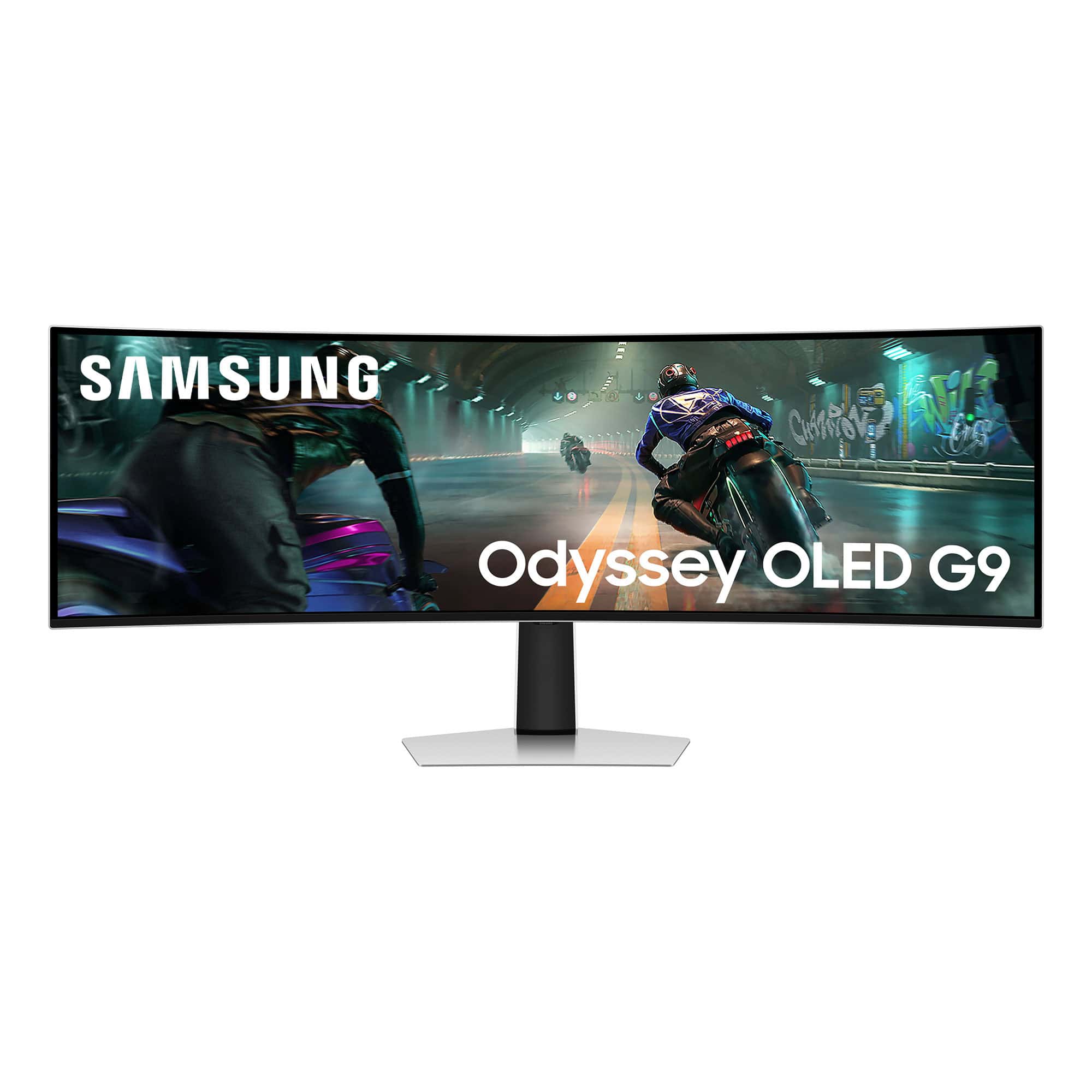 Samsung S49DG910SU computer monitor 124,5 cm (49) 5120 x 1440 Pixels Dual QHD OLED Zilver (LS49DG910SUXEN) thumbnail