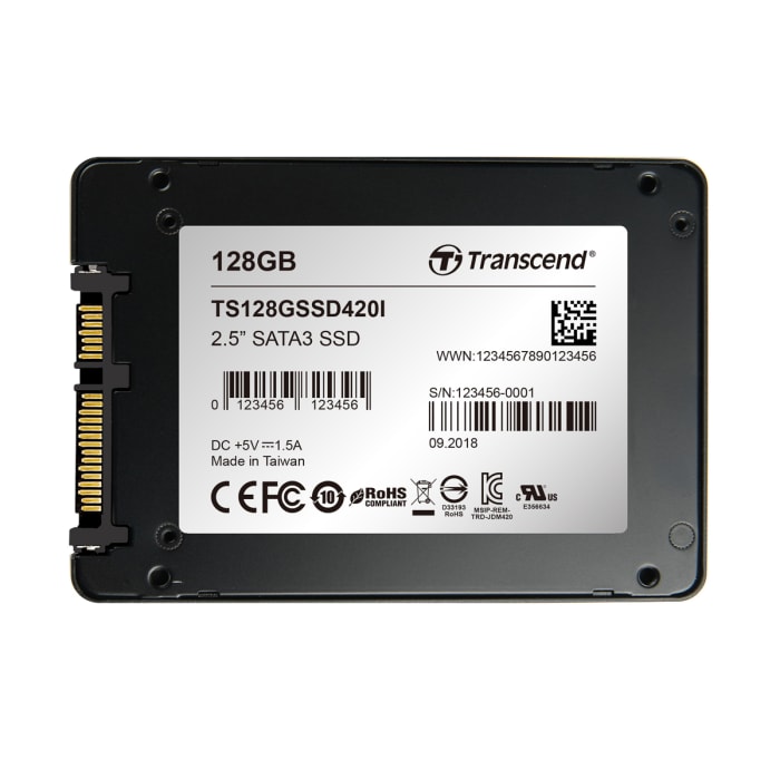 TRANSCEND 128GB 6.4cm SSD420I SATA3 (TS128GSSD420I) thumbnail