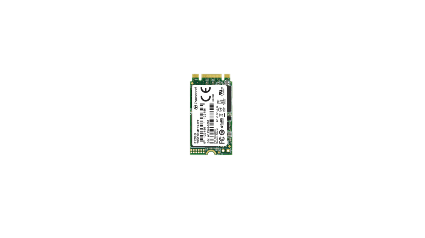 Transcend MTE452T 512 GB Interne M.2 PCIe NVMe SSD 2242 M.2 NVMe PCIe 3.0 x2 Retail TS512GMTE452T (TS512GMTE452T) (TS512GMTE452T) thumbnail