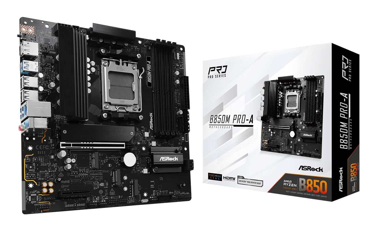ASRock B850M Pro-A Mainboard (90-MXBR8-A0UAYZ) thumbnail