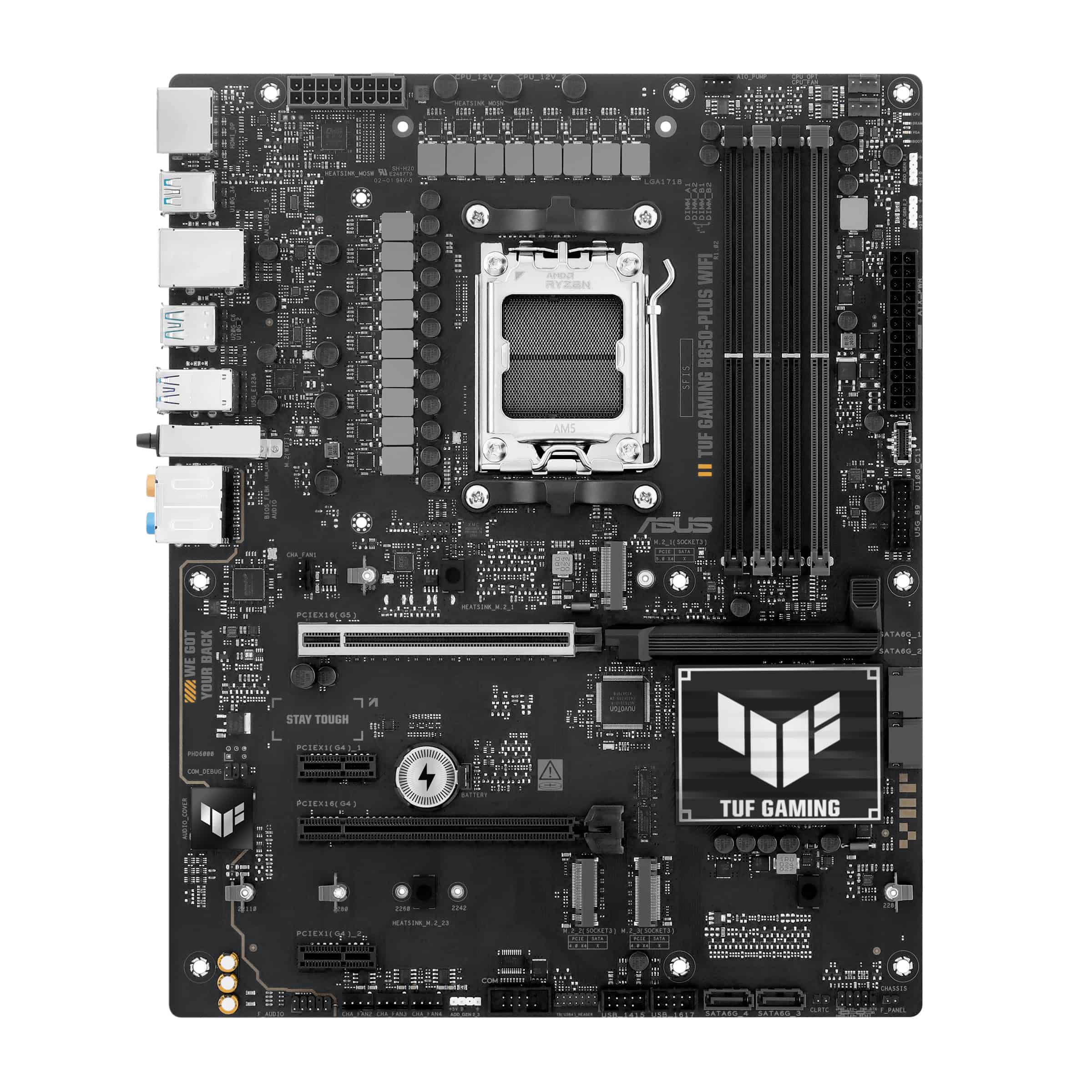 ASUS TUF GAMING B850-PLUS WIFI AMD B850 Socket AM5 ATX (90MB1J30-M0EAY0) thumbnail
