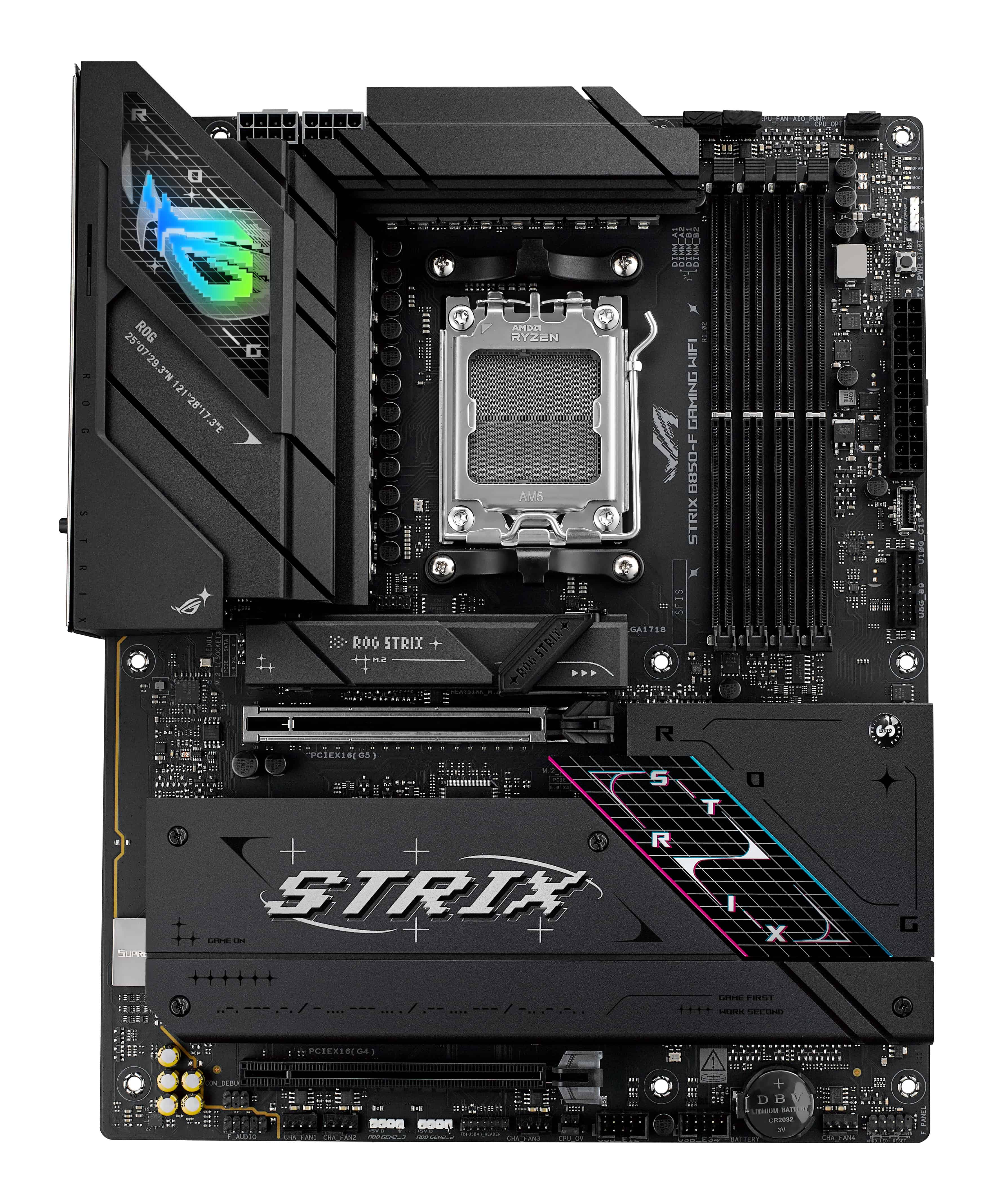 ASUS ROG STRIX B850-F GAMING WIFI AMD B850 Socket AM5 ATX (90MB1J70-M0EAY0) thumbnail