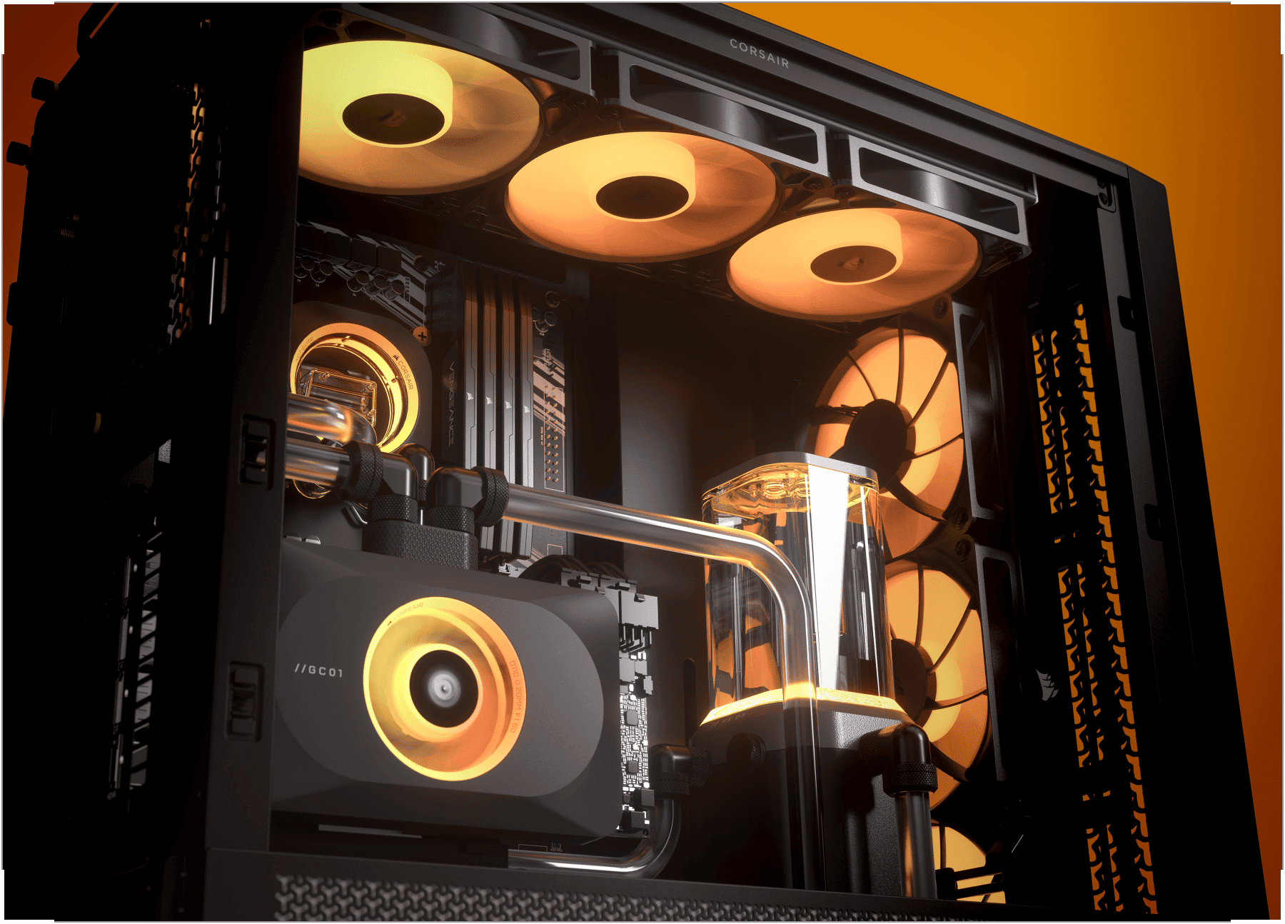 CORSAIR FRAME 4000D RS ARGB Modular High Airflow Mid-Tower PC Case Black (CC-9011296-WW) thumbnail
