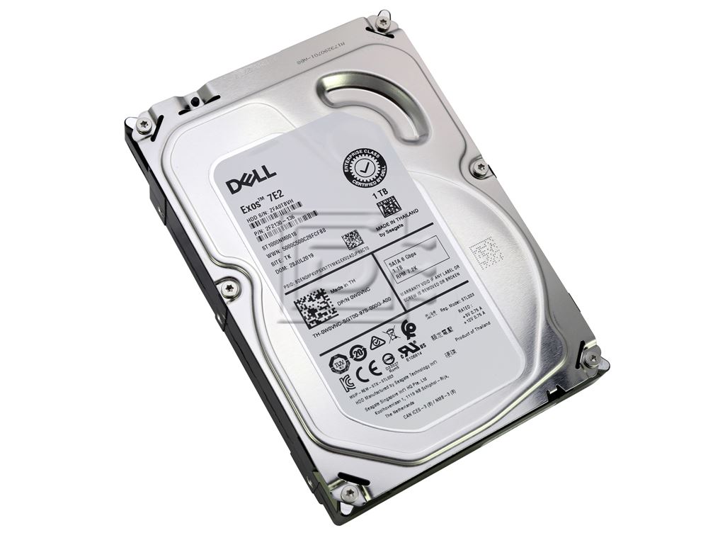 Dell 1TB 7.2K 6G 3.5INCH SATA HDD (K4M5W-RFB) thumbnail
