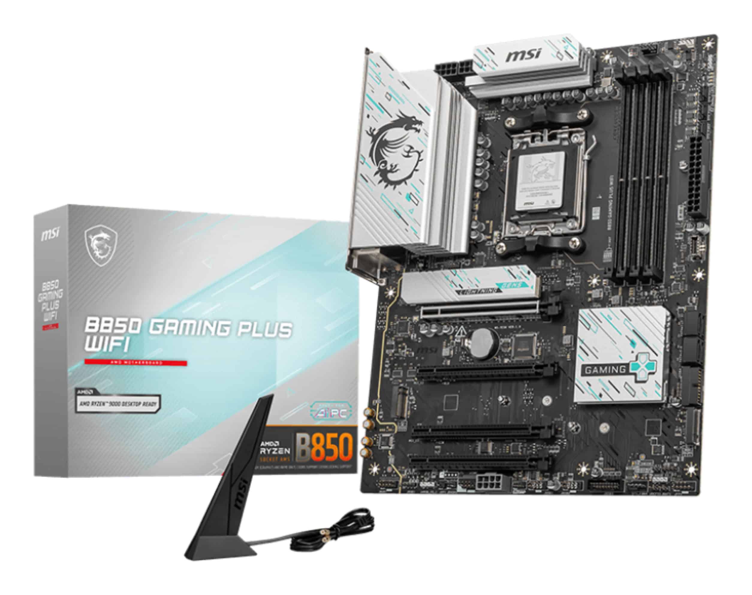 MSI B850 GAMING PLUS WIFI moederbord AMD B850 Socket AM5 ATX (7E56-001R) thumbnail